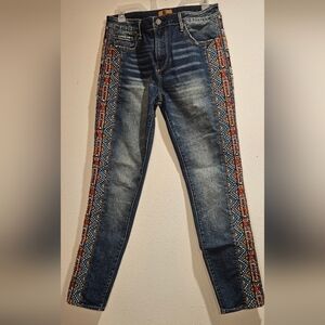 DRIFTWOOD Denim Jeans with Vibrant Embroidery